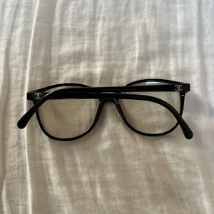 Chanel Black Round Prescription Eye Glasses